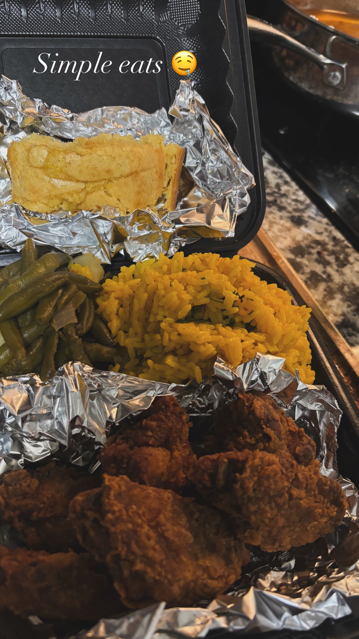 Fried chicken platter