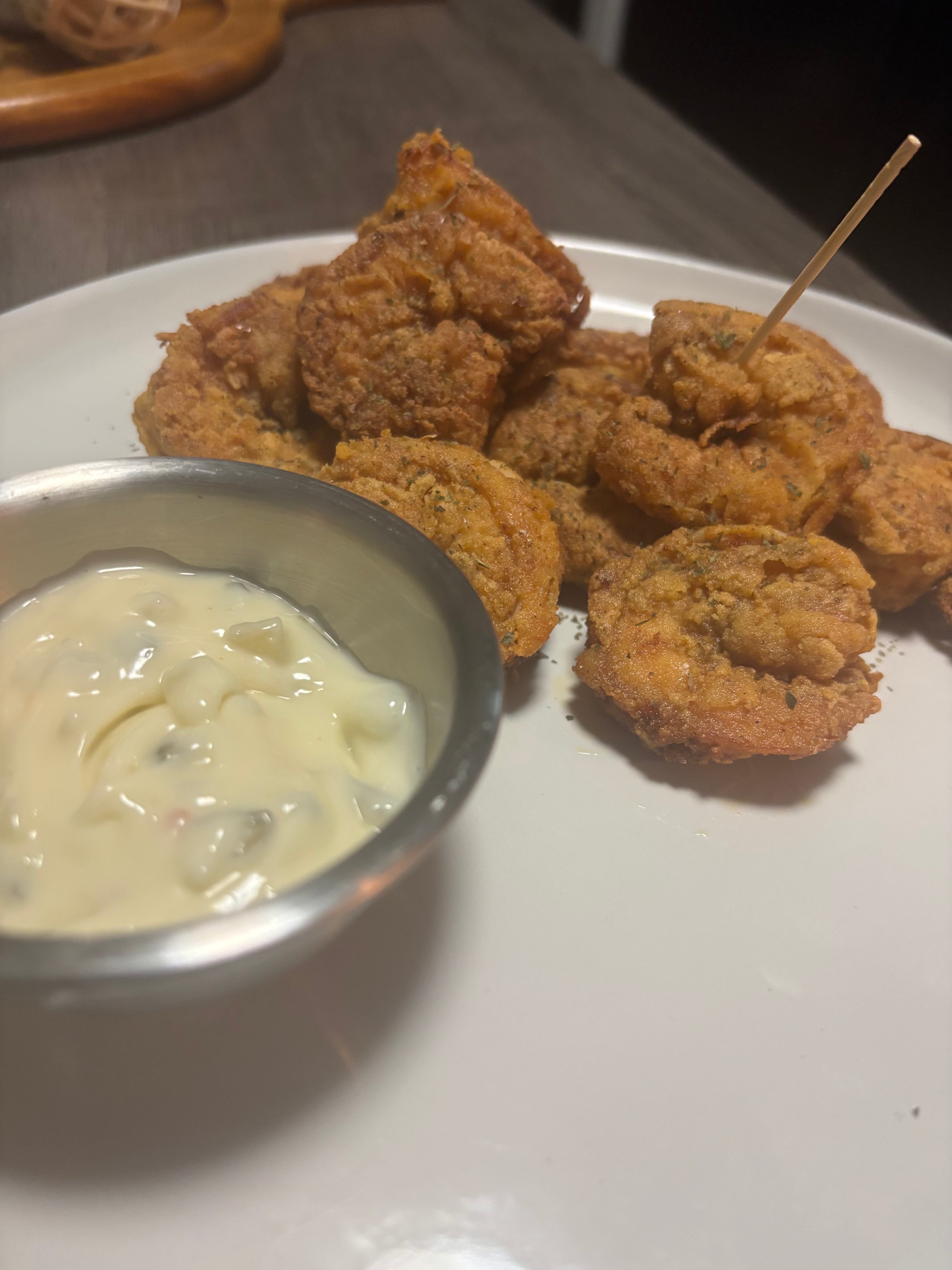 Deep fried shrimp platter